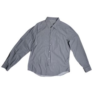 Calvin Klein Gray Button Down Shirt | Size Large (16) 32/33 | OEKO-TEX Slim Fit